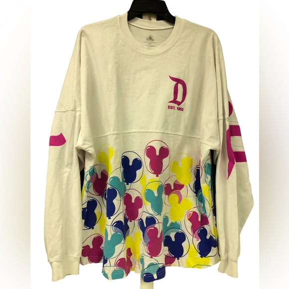 Disneyland Resort Spirit Jersey Longsleeve Shirt Disney Parks Mickey Balloons XL - Picture 2 of 5